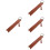 4Pcs Blank Bookmarks Light Brown Page Markers for Book Lovers 5