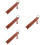4Pcs Blank Bookmarks Light Brown Page Markers for Book Lovers 6