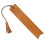 4Pcs Blank Bookmarks Light Brown Page Markers for Book Lovers 7