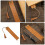 4Pcs Blank Bookmarks Light Brown Page Markers for Book Lovers 11