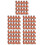 100Pcs Cute Christmas Orange PVC Decorative Pen Clips 2