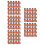 100Pcs Cute Christmas Orange PVC Decorative Pen Clips 3