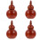 4Pcs Automatic Toothpick Storage Box Brown Stone Press Type Container 6