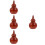 4Pcs Automatic Toothpick Storage Box Brown Stone Press Type Container 8