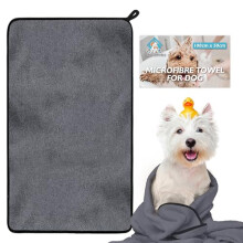 SOL Microfibre Towel for Dog, 100cmx50cm Dog Towel for Drying Dogs, Quick Dry Absorbent Pet Towels, Soft, Lightweight Pet Fabric for Drying Dogs