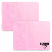 spunj 2pk Ultra Thirsty Sponge Kitchen Cloth Cleaning Pink, 32x42cm Super Absorbent Wipe for Home, Holds 7x Its Weight in Water, Reusable and Durable