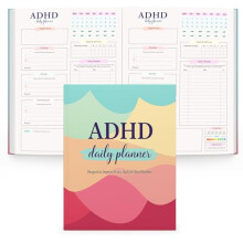 SOL ADHD Planner, A4 with 30 pages Daily Productivity Planner Notebook to Improve Focus, Manage Time & Task, Goal Setting