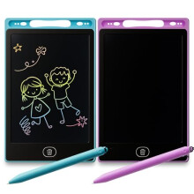2pk Drawing & Writing Pad, Reusable 8" LCD Drawing Tablet with Stylus Pen, Mess Free Magic Board, Portable & Travel Friendly Doodle Tab with Erase But