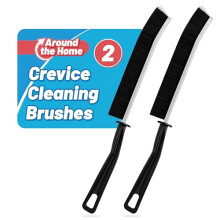 SOL 2pk Crevice Cleaning Brushes  Narrow Gap Brushes for Hard-to-Reach Areas  Multi-Purpose Cleaning Tools for Windows, Tiles