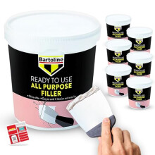 SOL 6pk 600g Bartoline All Purpose Ready Mixed Filler Wall for Holes Walls Plaster Hole Repair