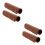4Pcs Light Brown PU Handbag Handle Covers for DIY Bags 3