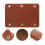 4Pcs Light Brown PU Handbag Handle Covers for DIY Bags 10