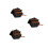 3Pcs Black Es08ma Mini Digital Servo Hard for Raspberry Pie 5