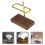 4Pcs Coffee Filter Holder Wooden Brass Stable Storage for Kitchen Bar 9