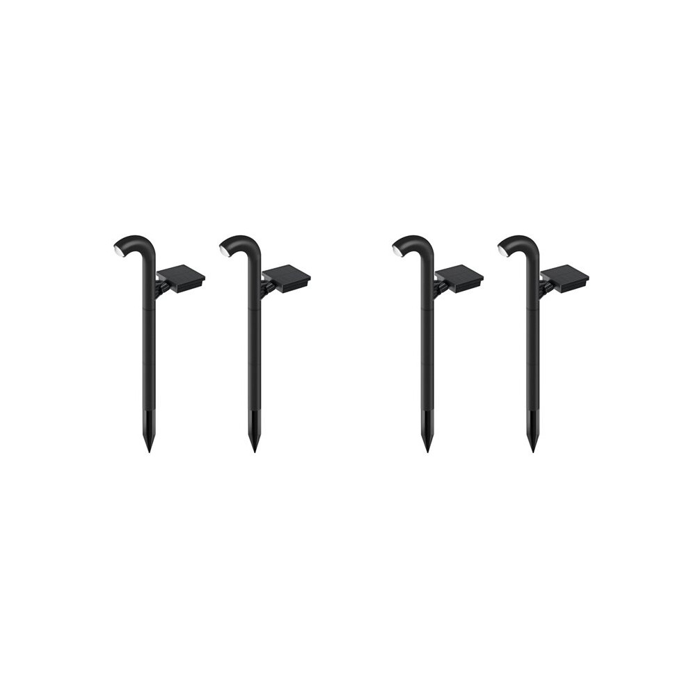 Solar Outdoor Road Landscape Garden Courtyard Aisle Spot Curved Waterproof Sidewalk Pile 4Pcs Light 4714120683512