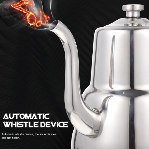 1pc Kettle Stainless Steel Water Container Manual Office 1