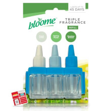 SOL 72pk 7ml Triple Fragrance Refill - Compatible with 3volution - Odour Eliminator Air Freshener Plug in Diffuser Refill - Spring Variant