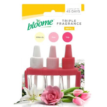 SOL 72pk 7ml Triple Fragrance Refill - Compatible with 3volution - Odour Eliminator Air Freshener Plug in Diffuser Refill - Floral Variant