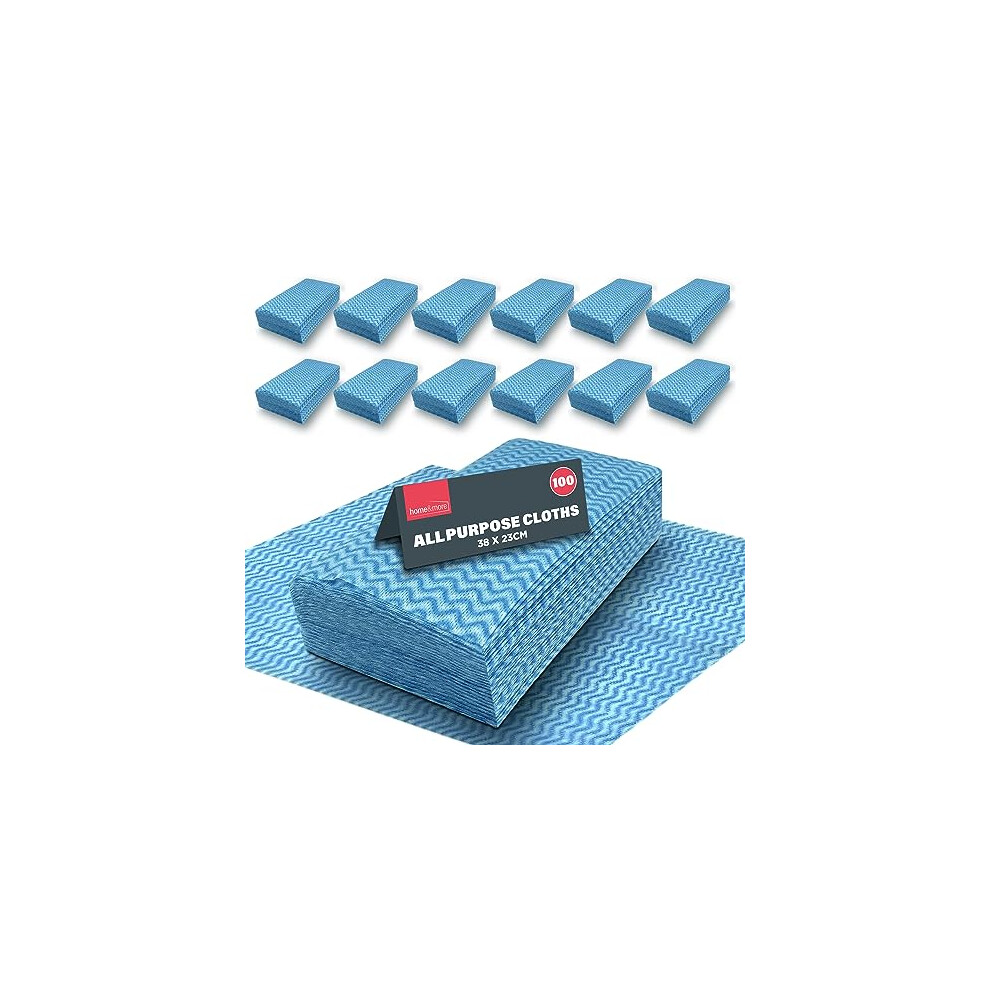 Sol 1,200Pk All Purpose Cloths, 38X23cm Disposable Cleaning J Cloths Blue, Soft, Absorbent, Gentle & Reusable For Household And Professional Cleaning