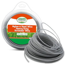 SOL 1pk Nylon & Steel Wire Heavy Duty Strimmer Wire, 3mm x 41m Tough & Long-Lasting Strimmer Cord & Brush Cutters, Ideal for Cutting Thick Grass