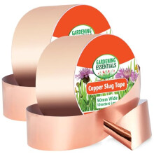 SOL 2pk Copper Slug Tape, 10m x 50mm WideCopper Tape Slug Repellent, Weatherproof Humane Snail Control, Indoor & Outdoor