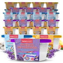 Sol 24pk 400ml Interior Dehumidifiers in Lavender, Citrus or Rose Scent | Windor Moisture Absorber for Home, Wardrobe