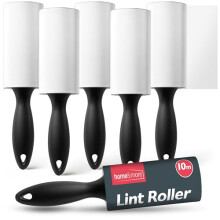 SOL 6pk Lint Rollers Refills, 396 Sticky Sheets Lint Remover Ideal for Pet Hair, Carpet & Clothing, 10m Sticky Roller Refills with Easy Tear