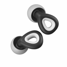 Bouchons d'oreilles en silicone lavables et imperméables pour dormir, réduction du bruit, noir