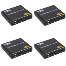 4X 4K HDD Media Player 1080P Horizontal and Vertical Digital Video Player with USB Drive/ Cards US Plug