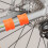 12Pcs Lightweight Orange Clip-Mounted Rear Fork Chain Protector Rings 3