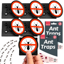 SOL 6pk Ant Traps, Bait Stations for UK Home Indoor and Outdoor Use, Attracts and Quickly Kills, Easy to Use and Dispose