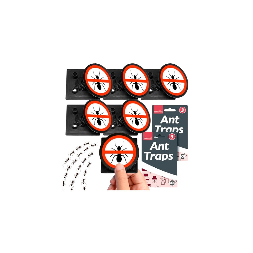 Sol 6Pk Ant Traps, Bait Stations For Uk Home Indoor And Outdoor Use, Attracts And Quickly Kills, Easy To Use And Dispose