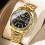 Relógio masculino de aço inoxidável à prova d'água com movimento de quartzo e data. 3