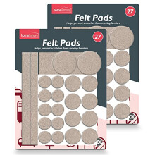 SOL 54pk Felt Furniture Pads Floor Protectors Chair Leg Floor Protectors Round Large Felt Pads for Furniture Feet Dining Chair Leg Cushions Self Adhes