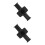 2Pièces Adaptateurs Manomètre Aluminium Noir Accessoire Précis 4