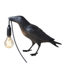 Moderne Tischlampe mit Glücksvogel-Motiv, für Schlafzimmer, Nachttisch, Wohnzimmer, Tischleuchten, Kunstharz, Tiermotiv, Lebhafte Wohnkultur,