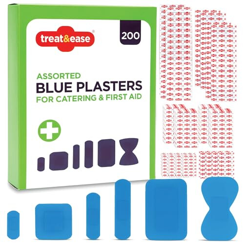 SOL SOL 200pk Blue Plasters for Catering & First Aid
