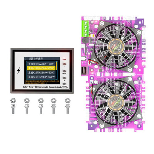 BW600 300W WiFi  Electronic Load Indicator Battery Capacity Detector Battery Tester USB Charging Tools US Plug 1