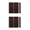 20Pcs Coffee Canvas Belt Loops Replacement Strap Clips for Backpacks 6
