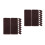 20Pcs Coffee Canvas Belt Loops Replacement Strap Clips for Backpacks 9