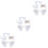 3Ensembles Accessoires Costume Chat Oreilles Queue Clip 5