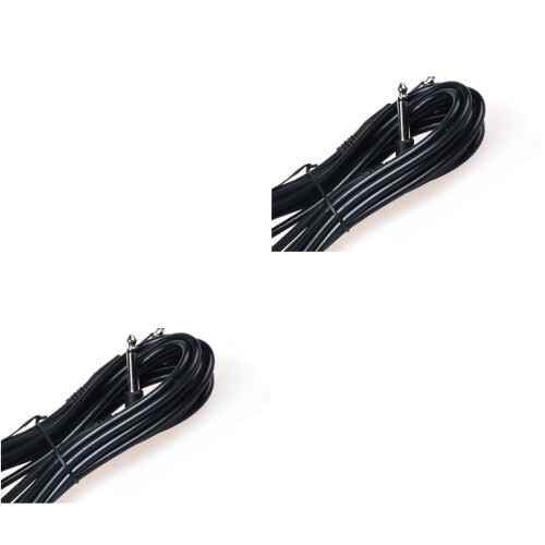 2Pièces Câble Guitare Noir Durable Acoustique Électrique 1