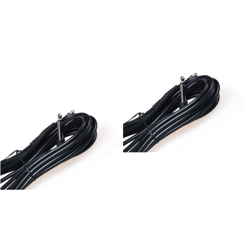 2Pièces Câble Guitare Noir Durable Acoustique Électrique 2