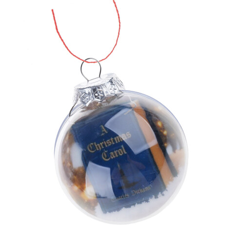 Clear Mini Book Ornament Shatters Resistant Acrylic-Blue