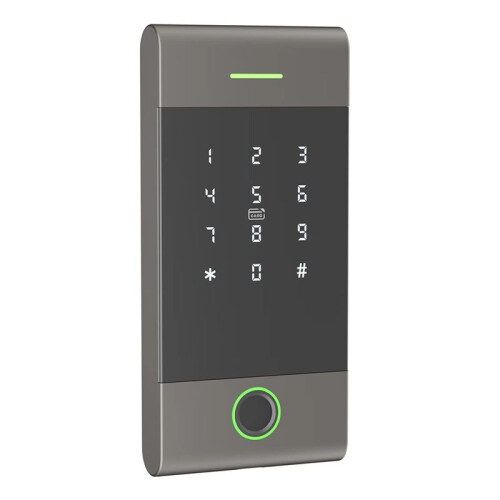 IP65 Rainproof Access Controller Reader TTLock APP Remote Control Metal Support Fingerprint Card Password App Black