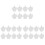 24Pièces Accessoires Tire-Lait Valve Silicone Blanche Pour Usage Bébé 10