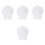 4Pièces Blouses Coton Blanches Enfants Uniformes Cosplay 3