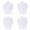 4Pièces Blouses Coton Blanches Enfants Uniformes Cosplay 5