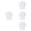 4Pièces Blouses Coton Blanches Enfants Uniformes Cosplay 6