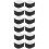 12Pièces Ceintures Fixation Snowboard Ski Nylon Durable Noir 9